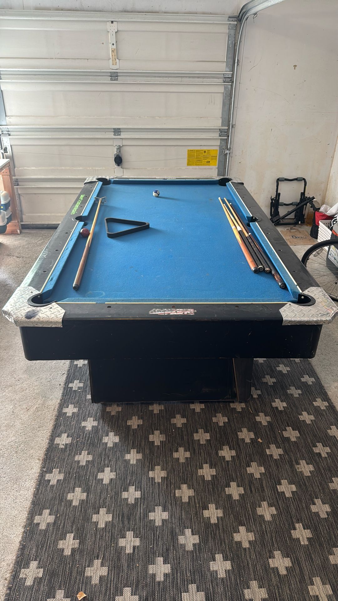 Free Pool Table With Balls And Sticks Included