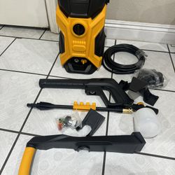 Power washers for Home, 4 Quick-Connect Nozzles & Adjustable Soap Tank Washers for Cars, Driveways, Patios, Fences, Home Cleaning (Orange)