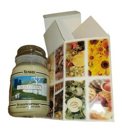 Yankee Candle Gift Boxes 22oz Housewarmers New Old Stock NOS Claire Burke Apple Jack Peel Clean Cotton Macintosh
