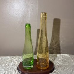 Glass Bottles With Bubbles