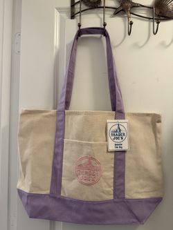 Trader Joe’s Large Purple Tote Bag