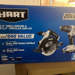 HART 20V 2 Tool Combo Kit(drill and circular saw)