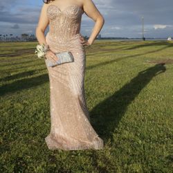 Woman’s Corset Prom Dress 