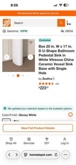 Stand alone sink assembly