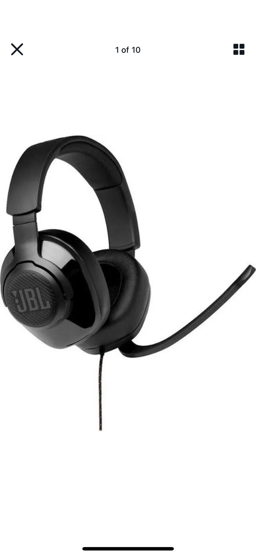 JBL Quantum 200 Wired Over-Ear Gaming Headset Headphone w/ Flip-Up Mic BRAND NEW (2 Available)