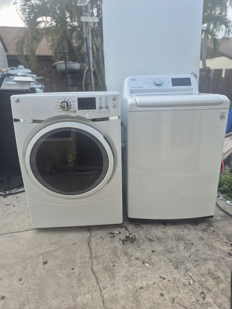 Lg washer And GE Dryer 
