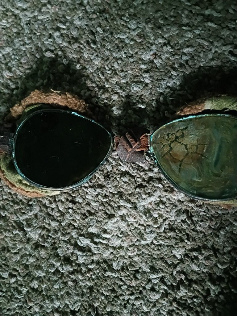 vintage WW2 riding googles