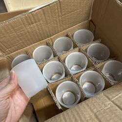 Frosted Glass Votive Holders Wedding Reception Party