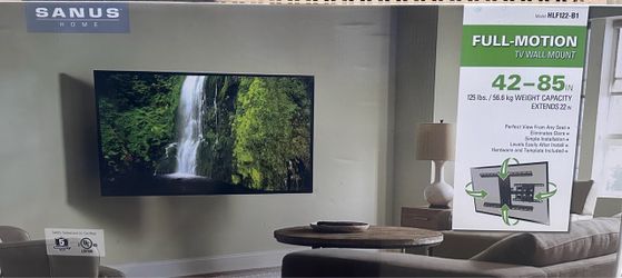 TWO Brand New SANUS Full-Motion TV Wall Mounts (42"-85") HLF122-B1