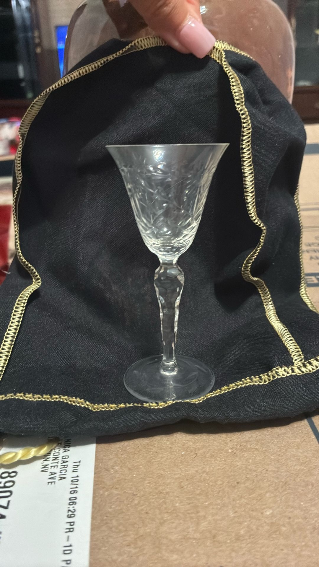 Crystal Cordial Glass