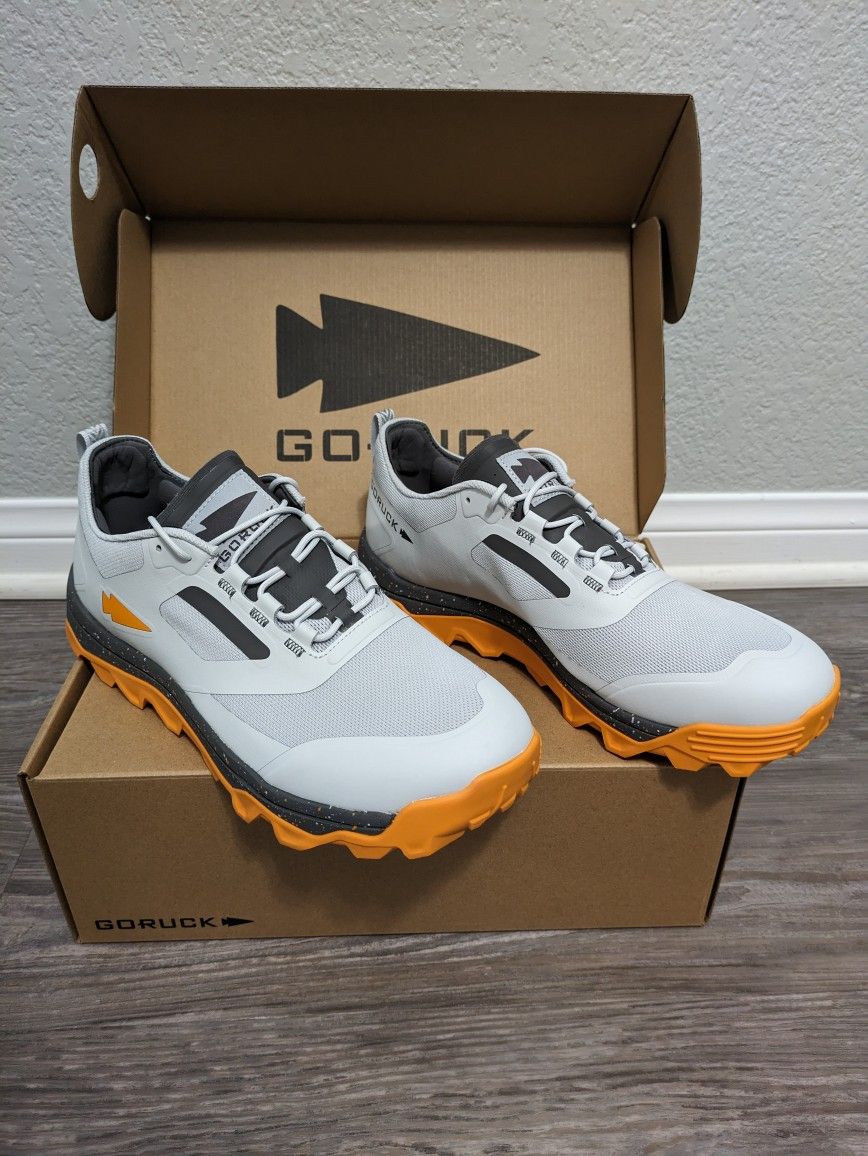 GoRuck Mackall -‎ Glacier + Ignition Orange Terrain Rucking Shoes GORUCK Mackall Rucking Shoes, Glacier Orange | U.S. Patriot main image 4