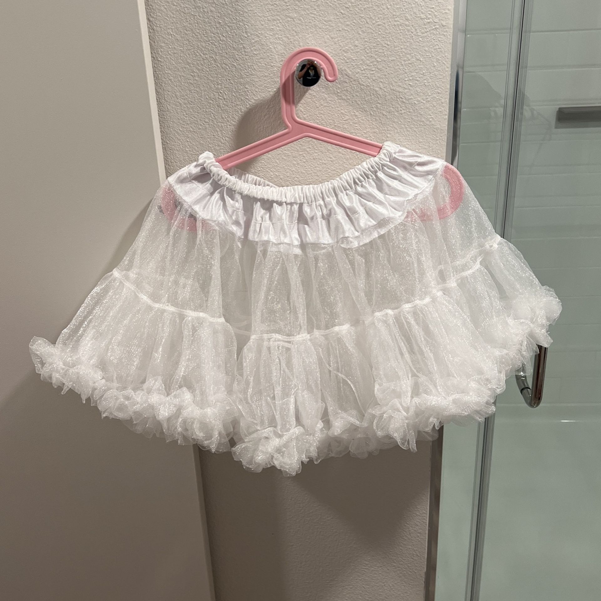 White See Through Mesh Tutu Dress One Size But Fits Like Small Medium