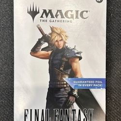 Final Fantasy X Magic the Gathering Play Booster pack retail hanger