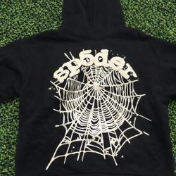 Spider Hoodie black And White 