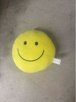 Smiley Face Plush Toy Yellow Small Washable 2023