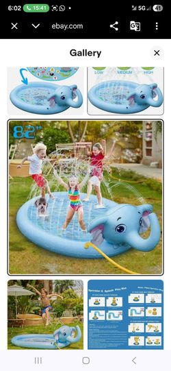 Splash Pads Sprinkler Mat (Elephant)
The splash play mat allows 2-4 kiddos