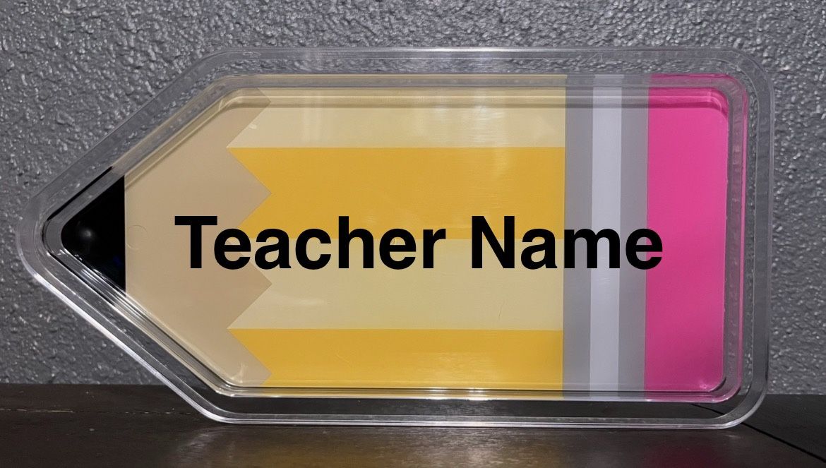 Personalized Teacher Pencil Tray