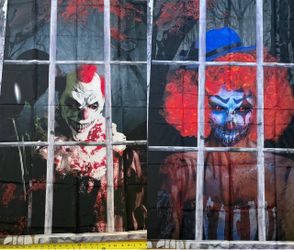Scary Halloween 🤡 Murals 4X2.3