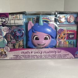 My Little Pony Create and Carry Creativity Art and Craft Kit Value Box 61 Pieces