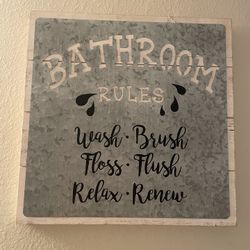 Bathroom Sign 
