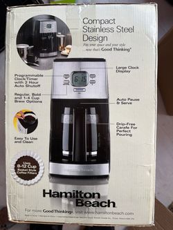 NEW unopened never used Premium Stainless Steel  Hamilton Beach Coffee Maker