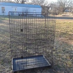 Large Bird  / Parrot Cage With Wheels & Double Doors ( 22 Wx 36 Lx 50 Height  ) 100.00 