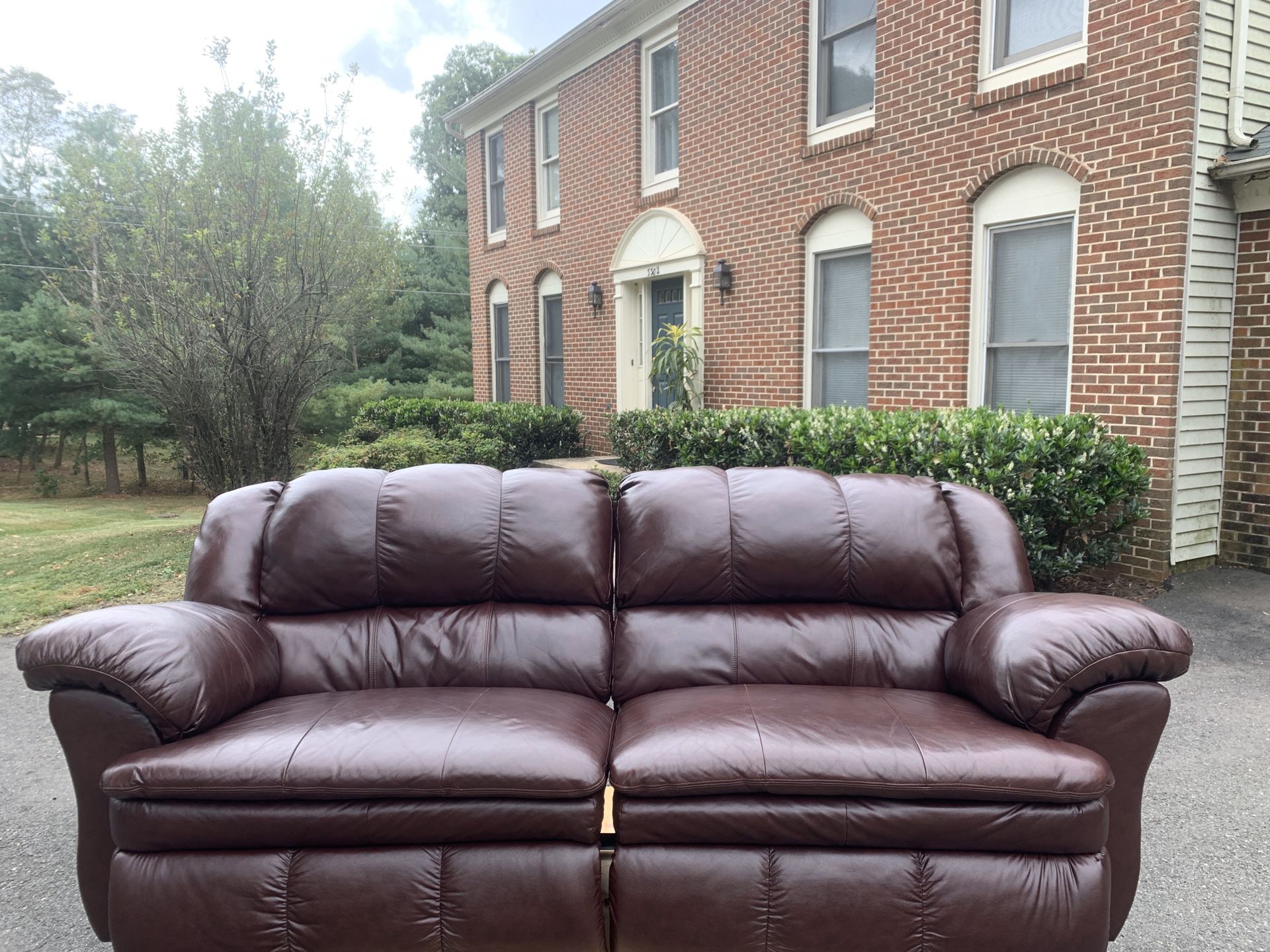 Two leather couches