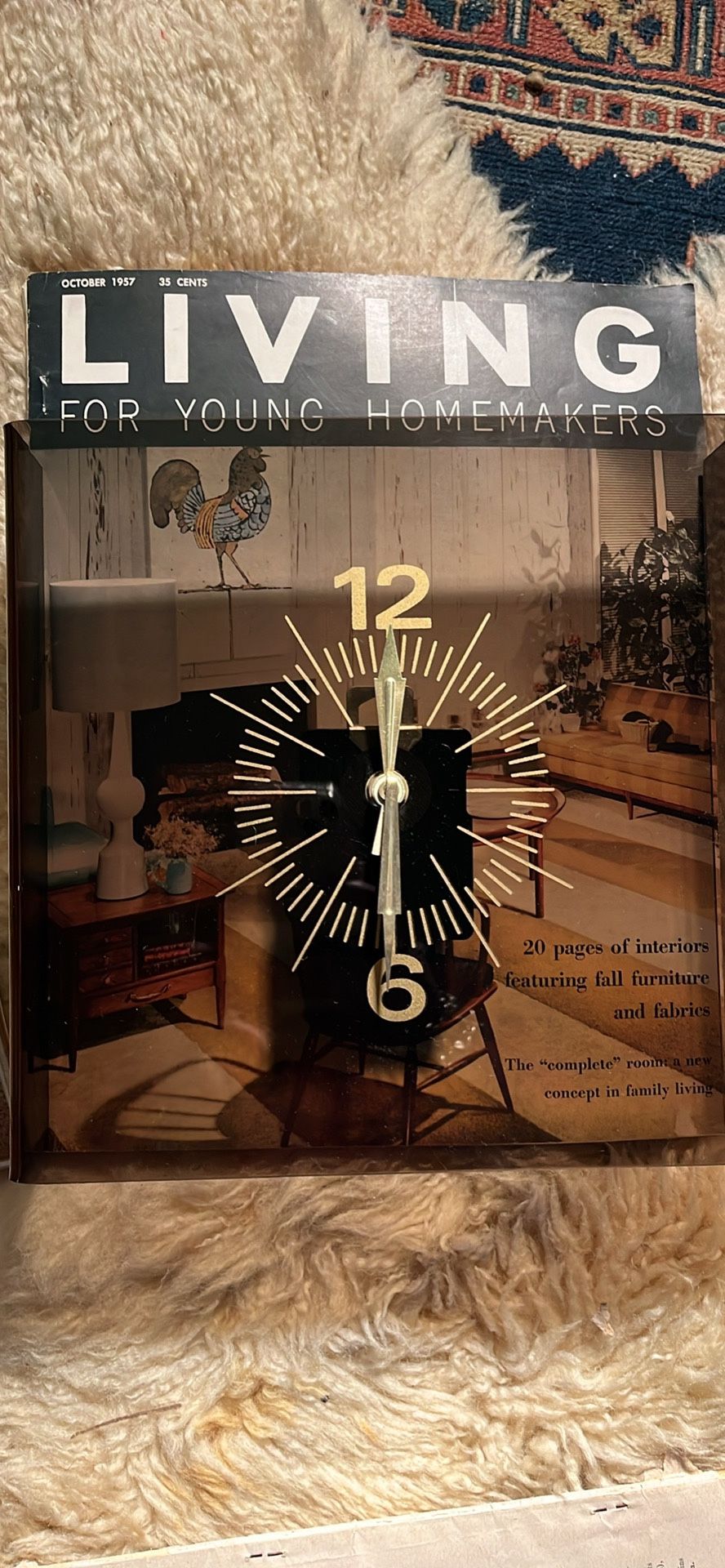 Vintage KIENZLE Germany smoked plexiglass wall clock. Approximately 10 x 10“
