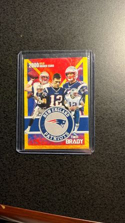 Tom Brady 2000 Rookie Card-Excellent 