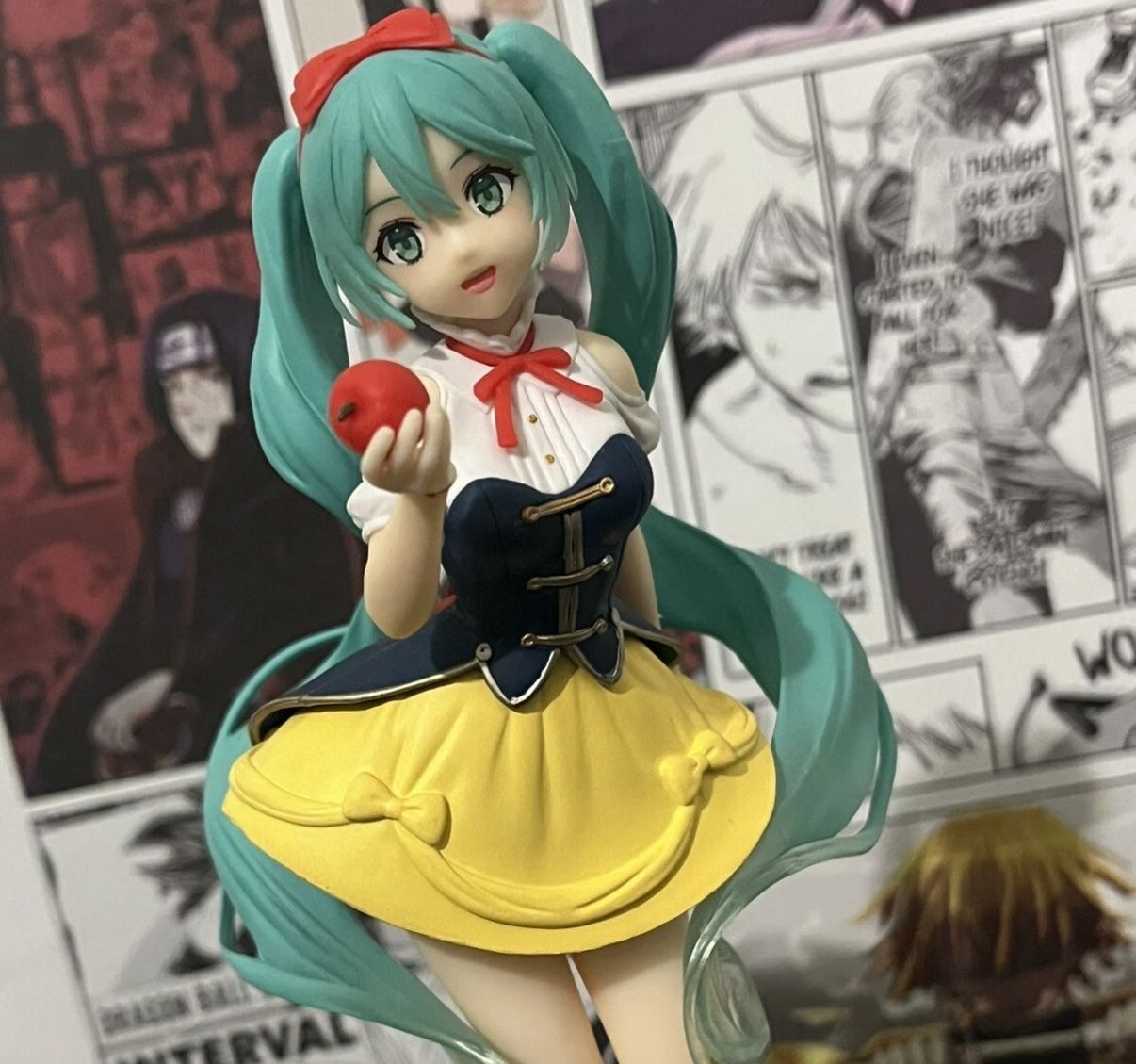Hatsune Miku Wonderland Figure Snow White Taito - No Box - Blemish Back Of R.Leg
