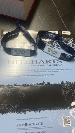 Two Nitehearts GA tickets 3 day