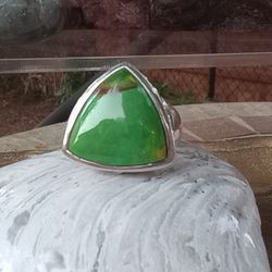 Sterling Silver Green 💚 Turquoise Ring