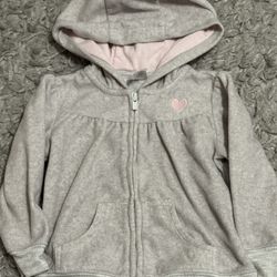 Baby Girl Fleece Hoodie - 12 Months