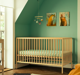 IKEA SNIGLAR Crib – Like New – Converts to Toddler Bed – Solid Beech Wood