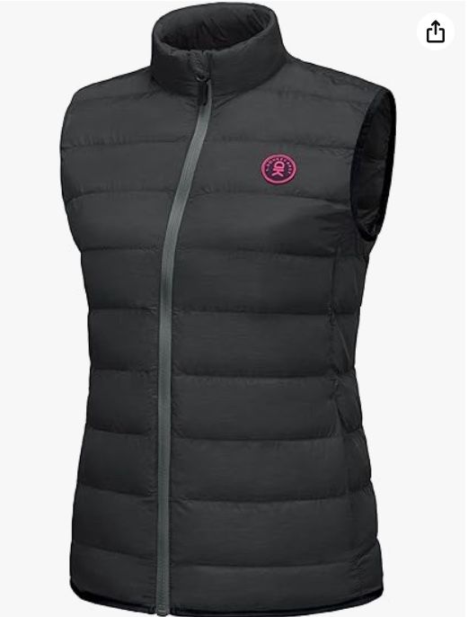 Little Donkey Andy Women's Lightweight Puffer Vest (M)