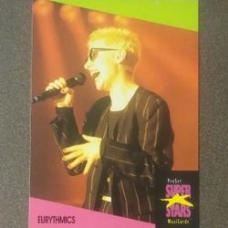 1991 ProSet Eurythmics Annie Lennox #44 Fanz Pop Duo Group Card Music Musicards Superstars Vintage Collectible Pro Set