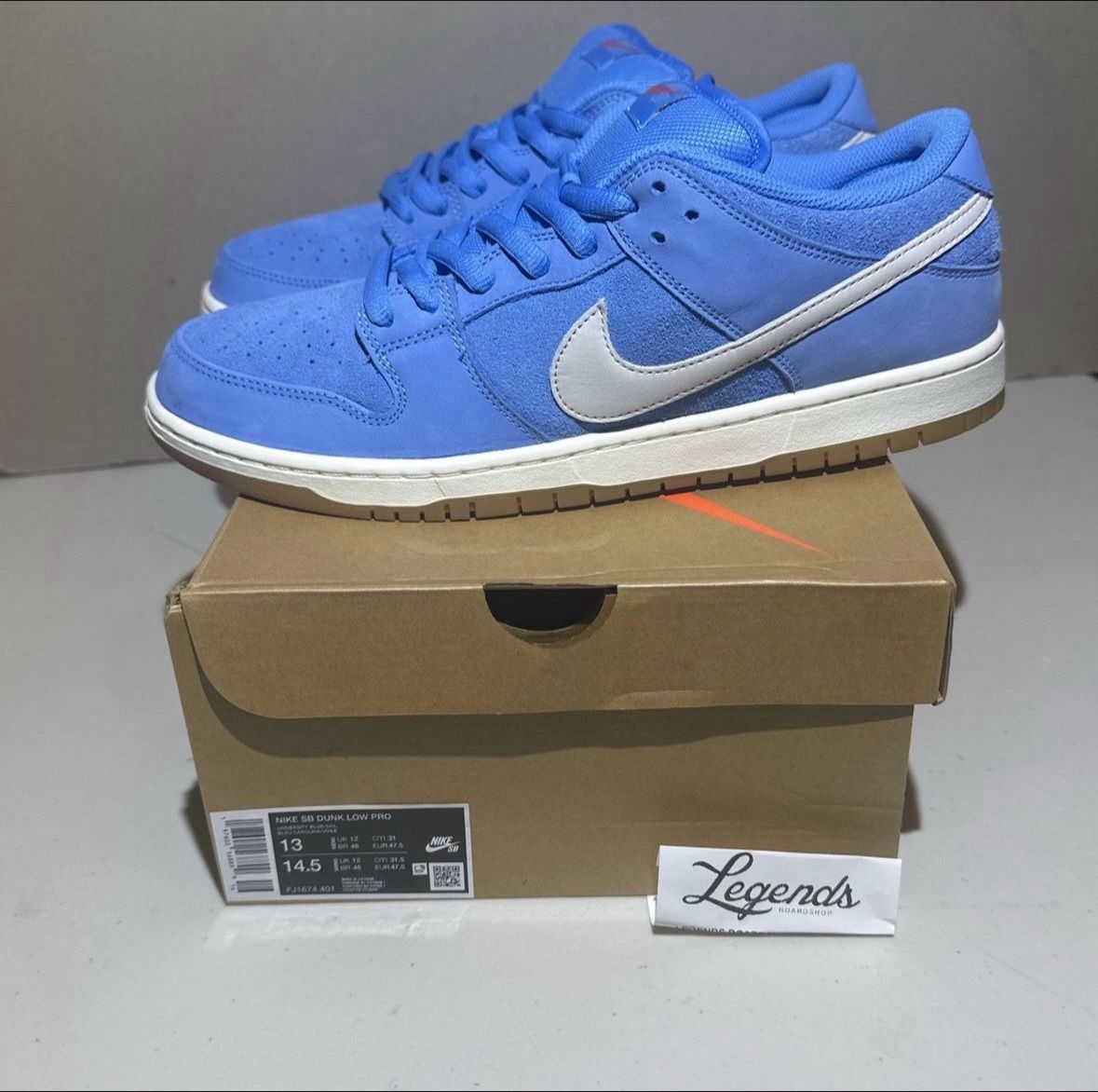 Nike SB Dunk Low University Blue Gum Size 13