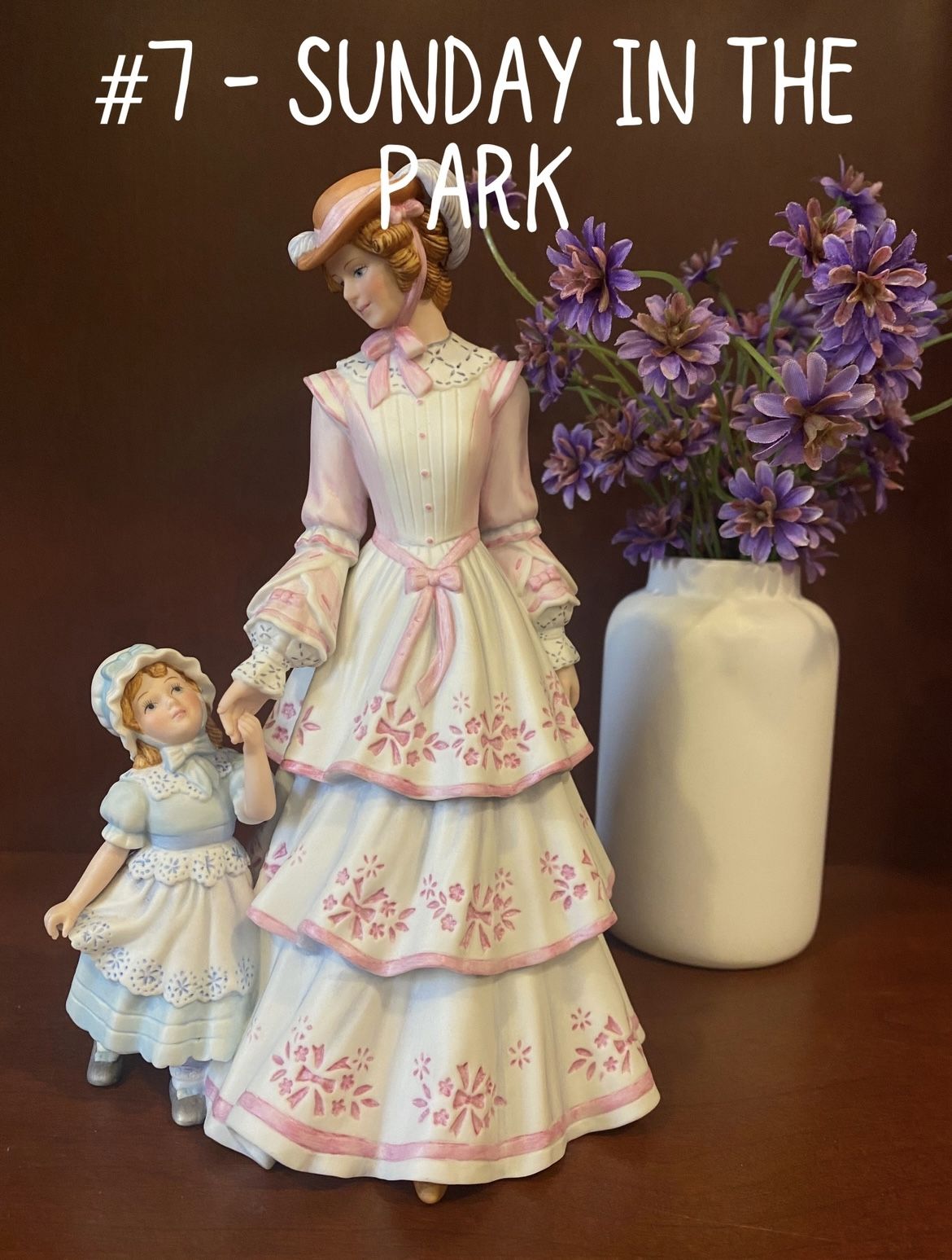 Lenox Vintage Porcelain Figurine Sunday In The Park