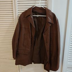 Leather Jacket Brown