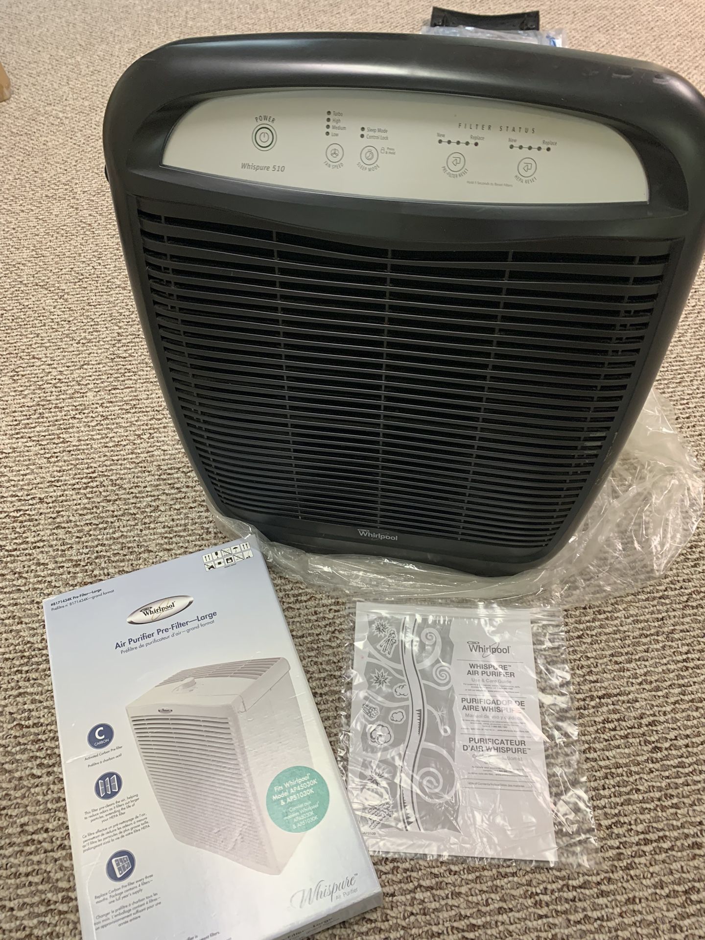 Whirlpool Whispered 510 Air Purifier