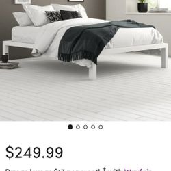 WAYFAIR California KING PLATFORM BED not Box Spring