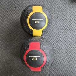 Fitness Gear 6lb And 8lb Medicine Balls