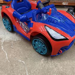 Dynacraft Spider-Man 6V Super Car, Battery Powered Ride-on with Lights and Sounds, 1 count