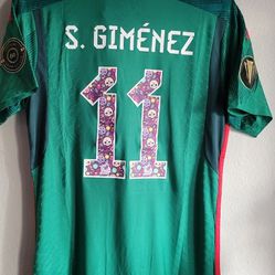 Adidas Mens Mexico Home Jersey Authentic S Gimenez Size Large No Trade 