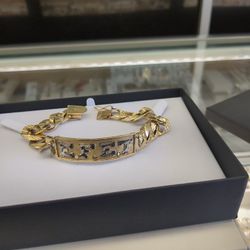 14k Gold I'd Bracelet 36.5 Grams Layaway Available 10% Down If You Are Interested Please Ask For Maribel Thank You 