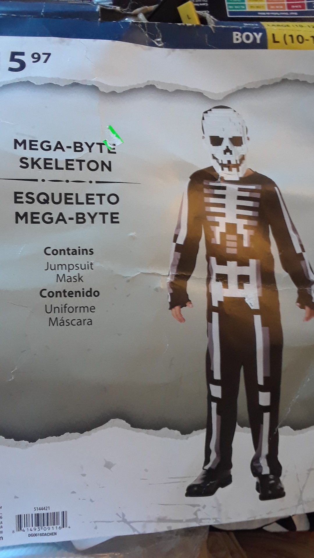 Mega Bytz Skeleton Halloween Costume
