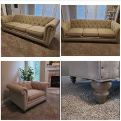 3 Seat Couch And Matching Chair