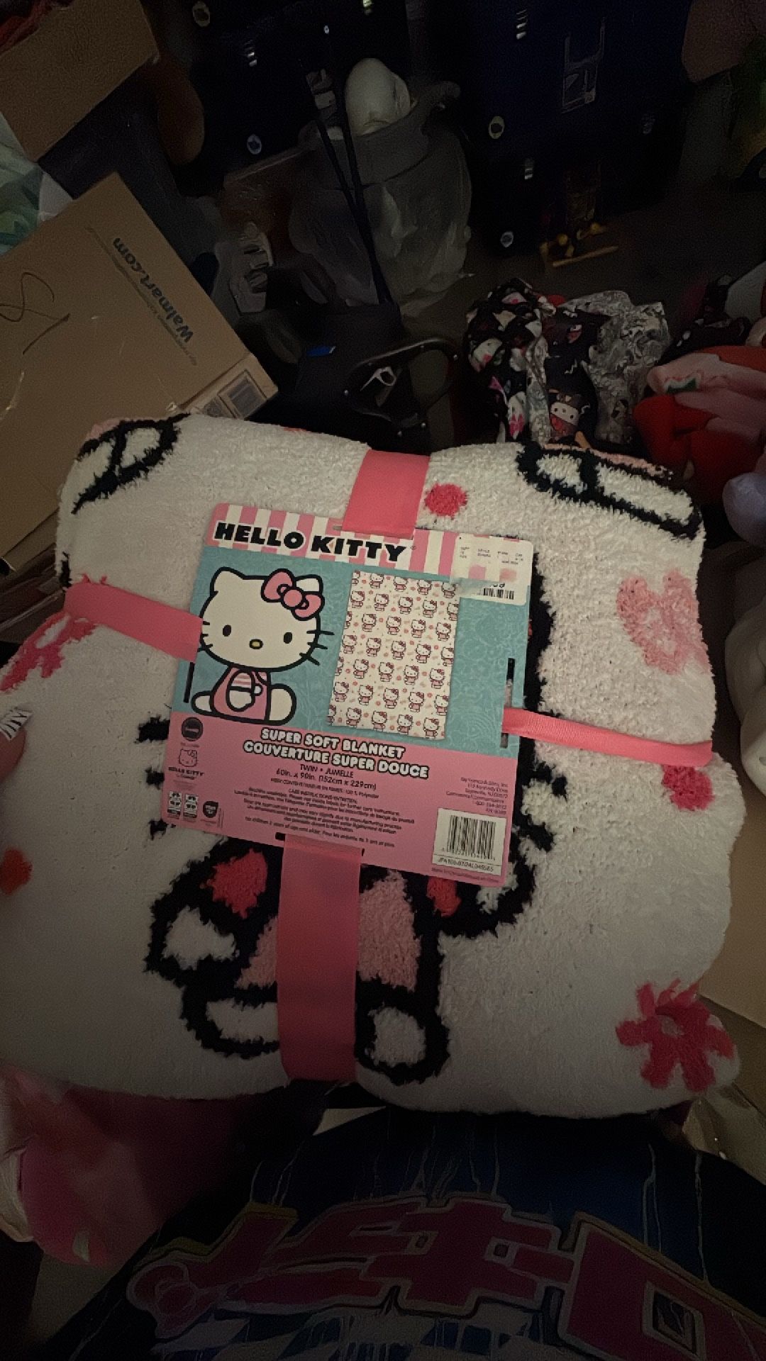 hello kitty sherpa blanket