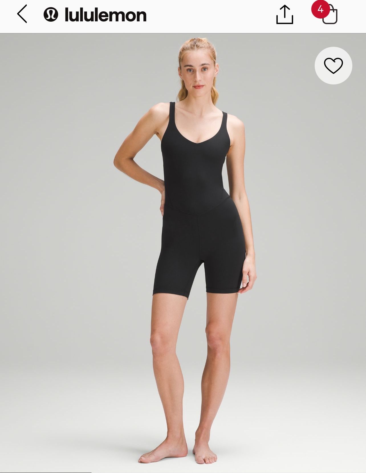 Lululemon Women’s Align Bodysuit 6”