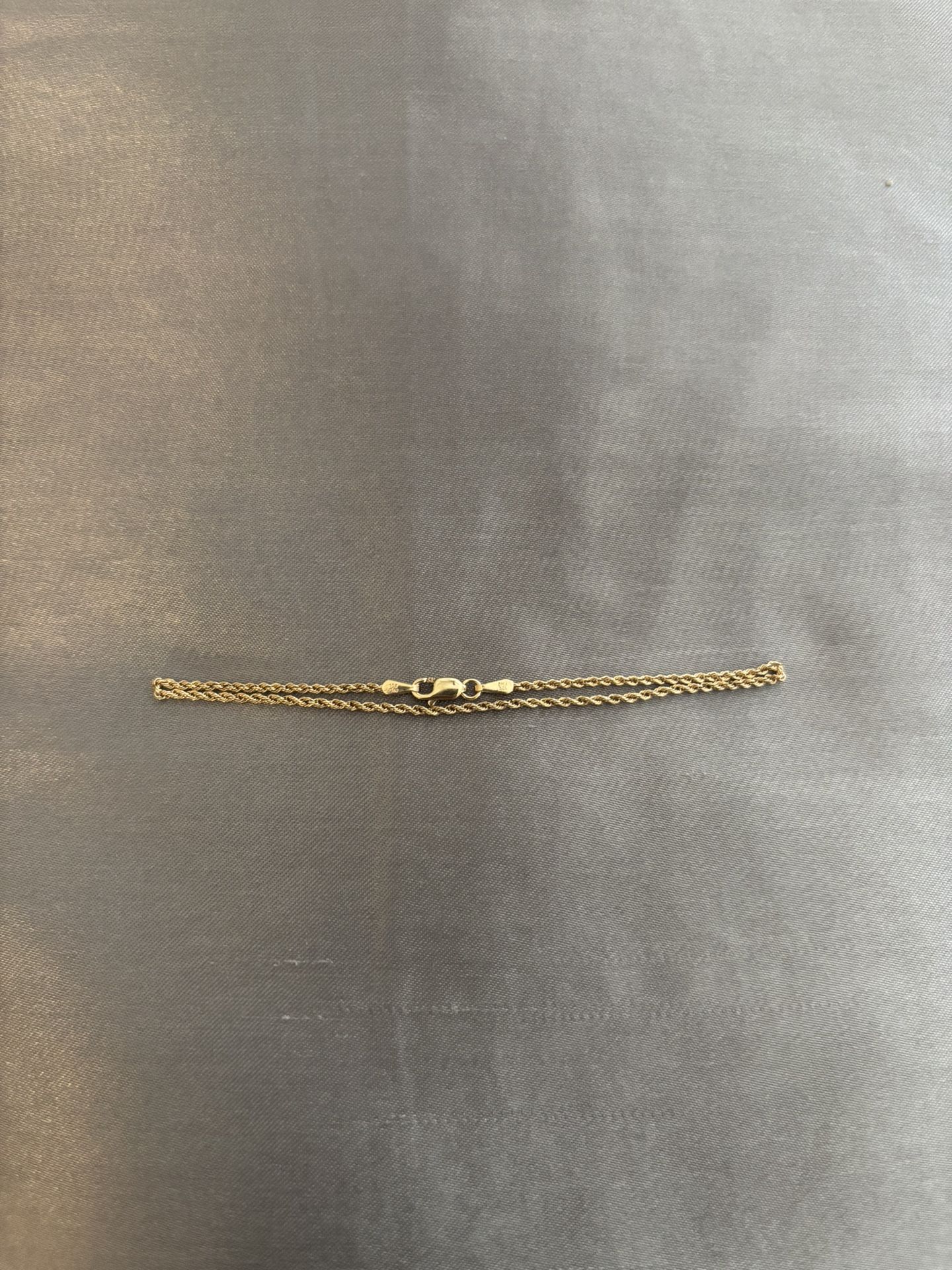 10kt 2.5 mm diamond cut rope bracelet